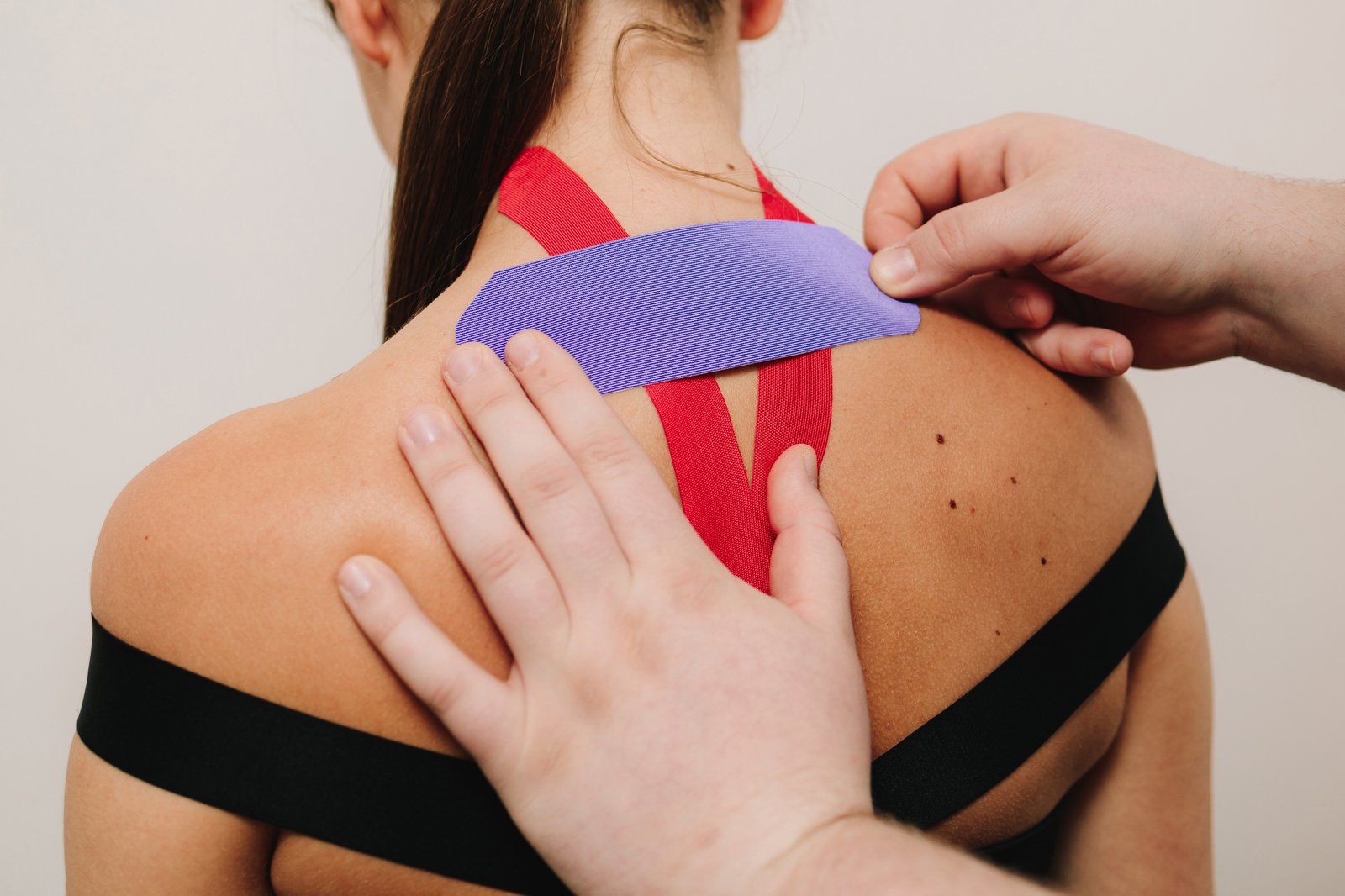 Kinesiology taping application